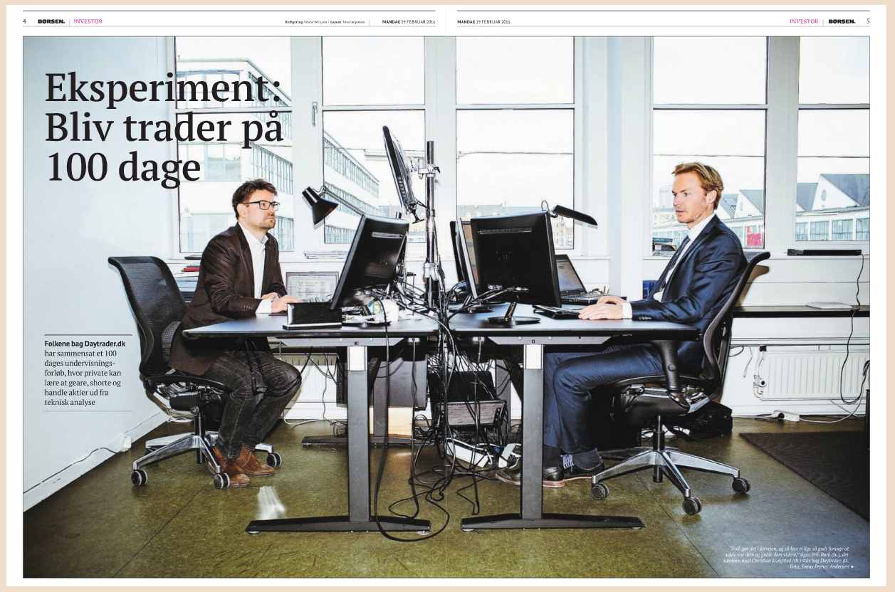 Eksperimentet er omtalt i finansavisen Børsen.