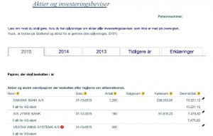 Generelt om skat for tradere